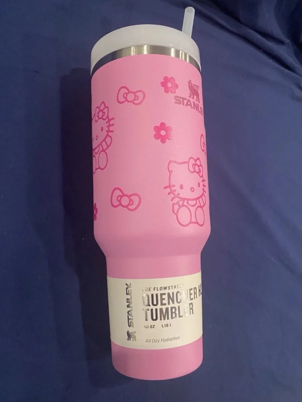 Stanley Quencher H2.0 Flowstate 40oz Tumbler, Pink Floral Limited Edition - Picture 5 of 5